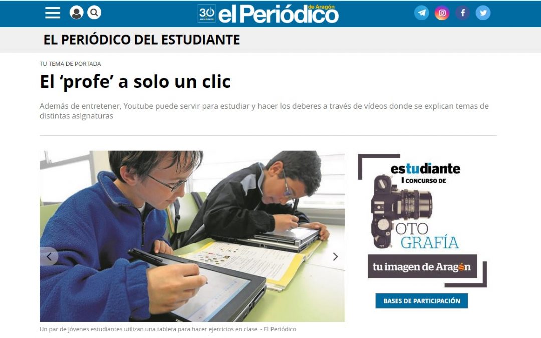 Reportaje | Formación online (En El Periódico de Aragón)