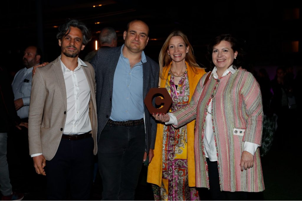 De derecha a izquierda: María Teresa Gómez Latorre, Eva Castillero, Iván Pineda y Viriato Monterde